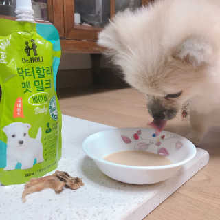 닥터할리펫밀크 8종 — 5점을 준 리뷰어가 2018년 9월 올린 사용 사진