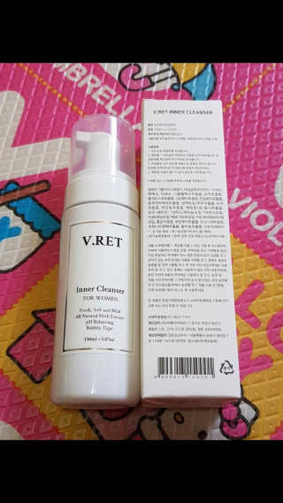 V.RET 브이렛 여성청결제 — 5점을 준 리뷰어가 2018년 9월 올린 사용 사진