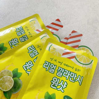 장수농가 리얼깔라만시 원샷 50ml 10팩+보틀 — 5점을 준 리뷰어가 2019년 4월 올린 사용 사진