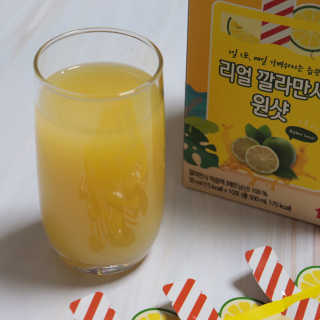 장수농가 리얼깔라만시 원샷 50ml 10팩+보틀 — 5점을 준 리뷰어가 2019년 5월 올린 사용 사진