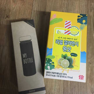 장수농가 리얼깔라만시 원샷 50ml 10팩+보틀 — 5점을 준 리뷰어가 2019년 5월 올린 사용 사진