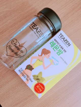티젠 레몬밤 + 마이보틀 — 5점을 준 리뷰어가 2018년 7월 올린 사용 사진