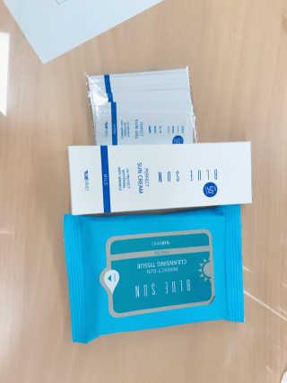 블루마인드 블루선 퍼펙트 선크림 [마일드] — 5점을 준 리뷰어가 2018년 7월 올린 사용 사진