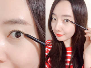 우드버리 엑스트라아시아 오토 아이라이너 — 5점을 준 리뷰어가 2019년 3월 올린 사용 사진