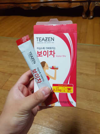 티젠 보이차 + 마이보틀 세트 — 4점을 준 리뷰어가 2018년 6월 올린 사용 사진