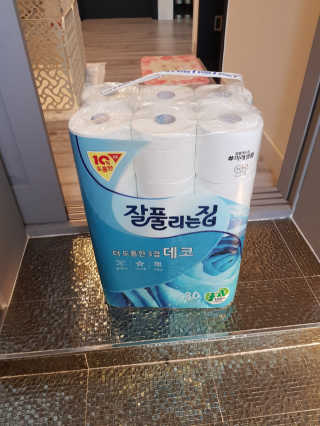 잘풀리는집 더 도톰한 3겹 데코 30롤 — 5점을 준 리뷰어가 2018년 5월 올린 사용 사진