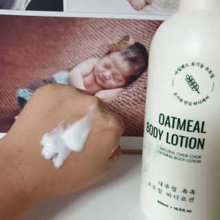 (주)에네스티 내추럴 촉촉  오트밀 바디로션 500ml — 5점을 준 리뷰어가 2019년 9월 올린 사용 사진