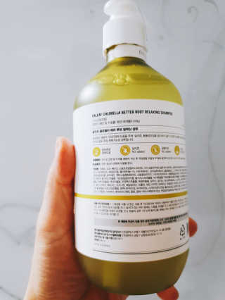 달리프 클로렐라 베러 루트 릴렉싱 샴푸 500ml — 5점을 준 리뷰어가 2020년 2월 올린 사용 사진