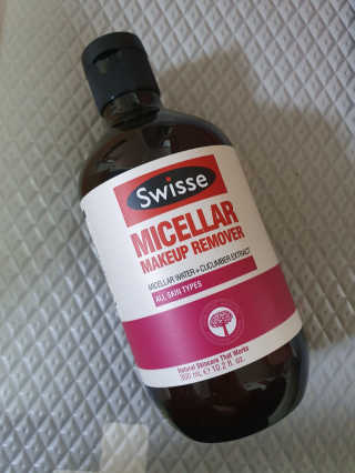 SWISSE 스위스 미셀라 메이크업 리무버 — 3점을 준 리뷰어가 2019년 12월 올린 사용 사진