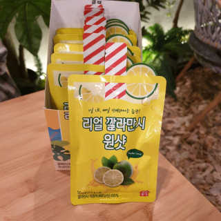 장수농가 리얼깔라만시 원샷 50ml 10팩+보틀 — 5점을 준 리뷰어가 2019년 5월 올린 사용 사진