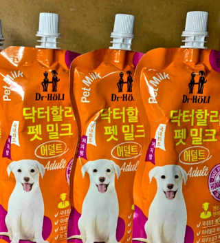 닥터할리펫밀크 8종 — 5점을 준 리뷰어가 2019년 12월 올린 사용 사진