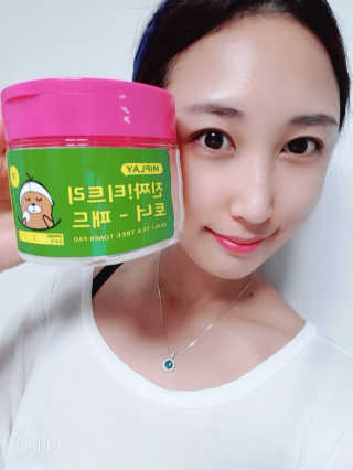 미플레이 진짜 티트리 토너 패드 — 4.67점을 준 리뷰어가 2018년 11월 올린 사용 사진