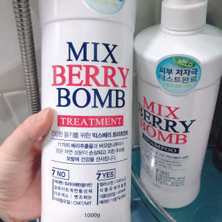 (주)에네스티 믹스베리 폭탄 트리트먼트 1000g — 5점을 준 리뷰어가 2019년 12월 올린 사용 사진