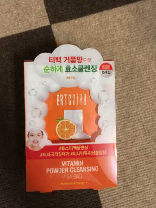 비알티씨 V10 파우더 클렌징 티백 2종 — 4.5점을 준 리뷰어가 2019년 2월 올린 사용 사진