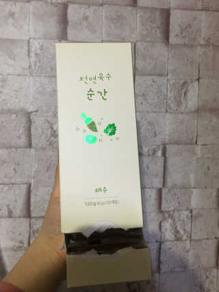 천연육수 순간 — 5점을 준 리뷰어가 2020년 2월 올린 사용 사진