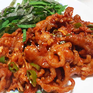 수월한 매운불닭발 350g — 5점을 준 리뷰어가 2019년 4월 올린 사용 사진