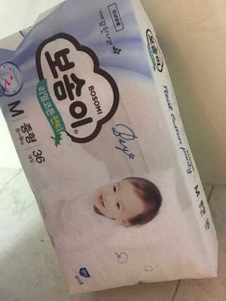 보솜이 리얼코튼 팬티형 — 5점을 준 리뷰어가 2019년 3월 올린 사용 사진
