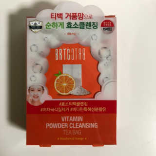 비알티씨 V10 파우더 클렌징 티백 2종 — 4점을 준 리뷰어가 2019년 3월 올린 사용 사진