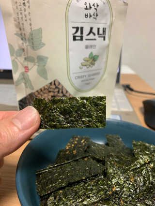 더빈트 와삭바삭 김스낵 — 4점을 준 리뷰어가 2019년 12월 올린 사용 사진