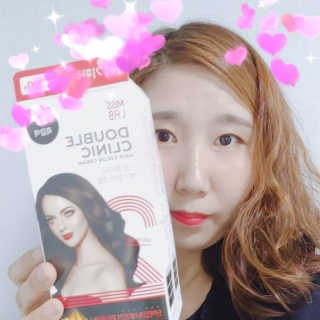 (주)에네스티 미스랩 더블 클리닉 헤어 컬러 크림 — 5점을 준 리뷰어가 2019년 10월 올린 사용 사진