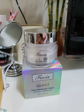 파시스 올인원 진주 화이트닝 크림 100ml — 4점을 준 리뷰어가 2019년 2월 올린 사용 사진