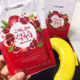 프롬바이오 오직 석류만 [그대로100 석류즙] 하루 1포로 건강하게 — 4점을 준 리뷰어가 2019년 10월 올린 사용 사진