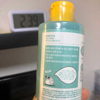 온가족 수분뿜뿜 노랑뚜껑 재주꾼 와우374 스네일토너 — 4점을 준 리뷰어가 2019년 9월 올린 사용 사진