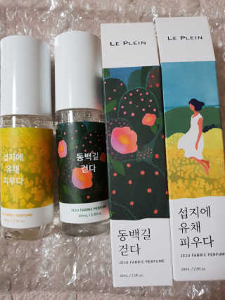 르플랑 제주 패브릭 퍼퓸 60ml 8종 — 4.67점을 준 리뷰어가 2018년 10월 올린 사용 사진