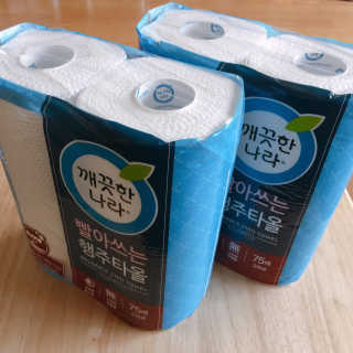 깨끗한나라 빨아쓰는 행주타올 — 5점을 준 리뷰어가 2019년 2월 올린 사용 사진