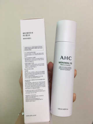 AHC 에이 에이치 씨 미니멀 10 워터리 에센스 — 3.5점을 준 리뷰어가 2018년 12월 올린 사용 사진