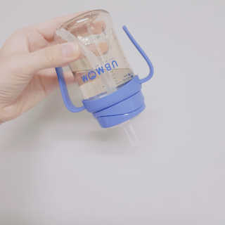유비맘 샘방지 PPSU 빨대컵_컬러 랜덤 발송 — 4점을 준 리뷰어가 2020년 2월 올린 사용 사진