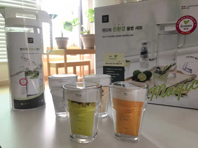 [랜드락 친환경 물병 세트] 똑똑한 정리 수납 리뷰 사진