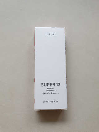 쥴라이Jullai 슈퍼 12 바운스 선 플루이드 SPF50+ PA++++ — 5점을 준 리뷰어가 2019년 7월 올린 사용 사진