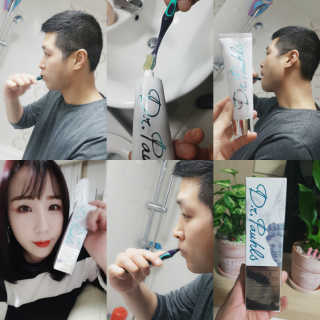 큐어스크립트 닥터폴스 치약 바닐블랙티향 — 4.67점을 준 리뷰어가 2018년 3월 올린 사용 사진