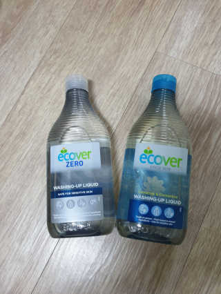 에코버 친환경 주방세제 450ml 무향+카모마일향 — 5점을 준 리뷰어가 2018년 12월 올린 사용 사진