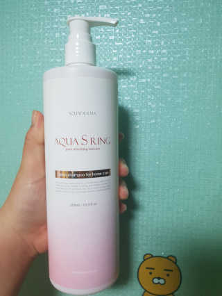 아쿠아큐링 아쿠아S링 퓨어리프레싱 헤어케어 500ml — 4.33점을 준 리뷰어가 2018년 8월 올린 사용 사진