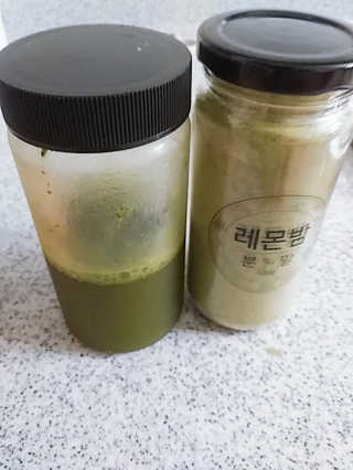 초능력 국내산 레몬밤 분말 — 4점을 준 리뷰어가 2019년 8월 올린 사용 사진