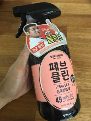 더블유드레스룸 페브클린 500ml — 4.67점을 준 리뷰어가 2018년 8월 올린 사용 사진