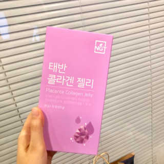 네츄럴굿띵스 태반 콜라겐 젤리 15포 — 4.5점을 준 리뷰어가 2019년 6월 올린 사용 사진