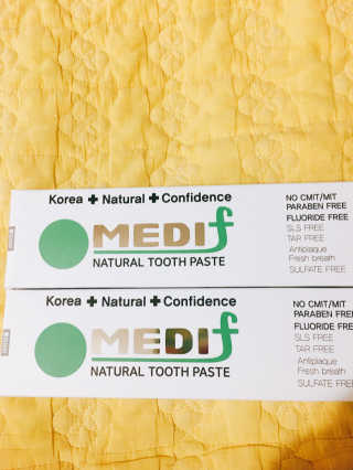 메디프랜천연잇몸치약 메디프랜치약 — 3.67점을 준 리뷰어가 2018년 6월 올린 사용 사진