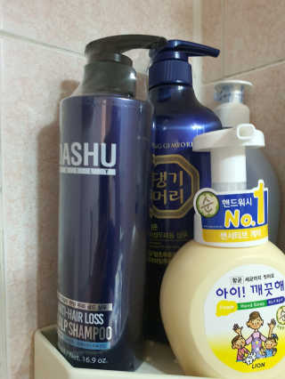 다슈코리아 다슈 데일리 단백질 한방 두피 골드 샴푸 500ml — 5점을 준 리뷰어가 2019년 9월 올린 사용 사진
