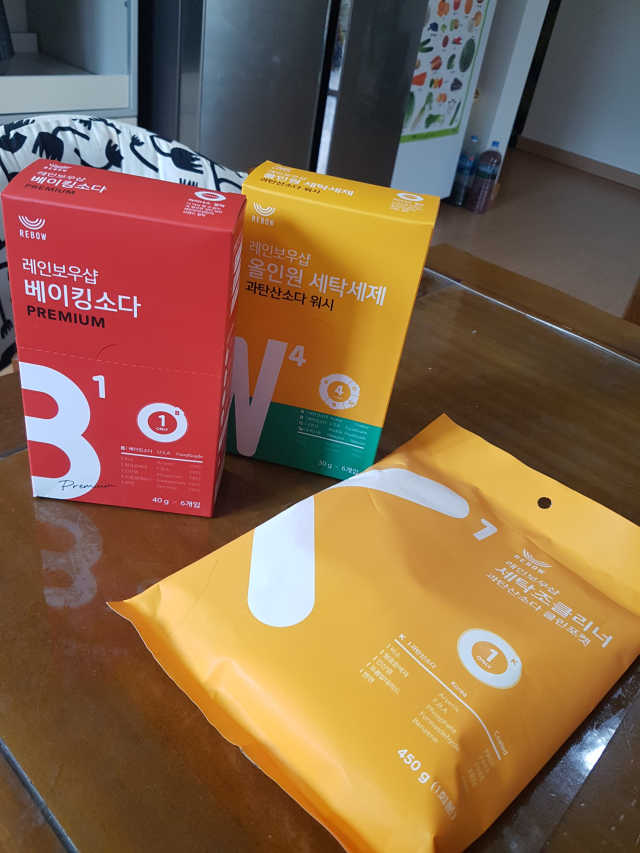 올인원세탁세제,베이킹소다 스틱포6개입+세탁조클리너 리뷰 사진