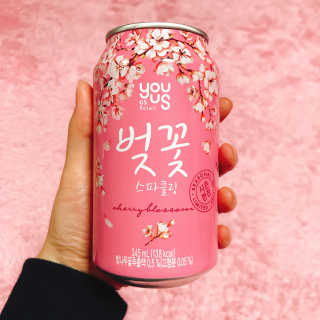 GS25 벚꽃 팝콘 + 벚꽃스파클링 + 벚꽃 청포도 에이드 — 5점을 준 리뷰어가 2018년 3월 올린 사용 사진
