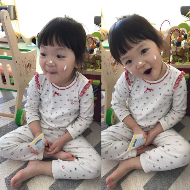 리놀레카 베이비 퓨어 선크림 리뷰 사진