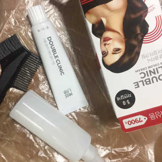 (주)에네스티 미스랩 더블 클리닉 헤어 컬러 크림 — 4점을 준 리뷰어가 2019년 10월 올린 사용 사진