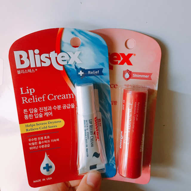 블리스텍스 립 릴리프 크림 립밤, 립 바이브런스 립밤 리뷰 사진