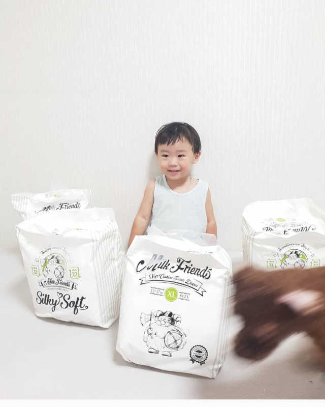 MILK FRIENDS 쿠션 팬츠 기저귀 리뷰 사진