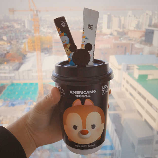 디즈니 썸썸 아메리카노 리뷰 사진