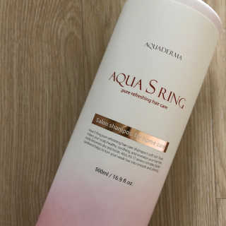 아쿠아큐링 아쿠아S링 퓨어리프레싱 헤어케어 500ml — 5점을 준 리뷰어가 2018년 8월 올린 사용 사진