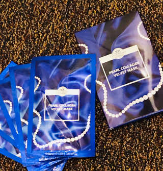 Pearl Collagen Velvet Mask 1 BOX by YVESOM — 4.5점을 준 리뷰어가 2019년 2월 올린 사용 사진